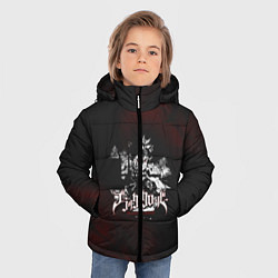 Куртка зимняя для мальчика Чёрный клевер, цвет: 3D-красный — фото 2