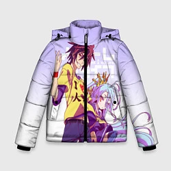 Куртка зимняя для мальчика No Game No Life, цвет: 3D-черный