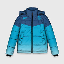 Куртка зимняя для мальчика FC Barcelona - Windrunner 2022, цвет: 3D-светло-серый