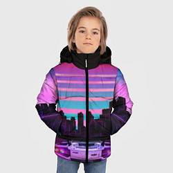Куртка зимняя для мальчика Racing 80s, цвет: 3D-черный — фото 2