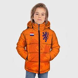 Куртка зимняя для мальчика Сборная Голландии, цвет: 3D-черный — фото 2