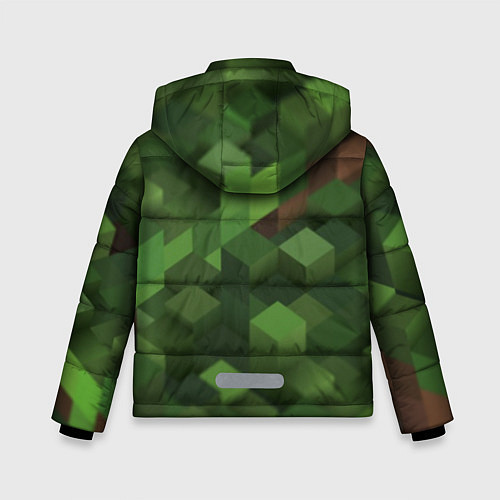 Зимняя куртка для мальчика MINECRAFT FOREST / 3D-Красный – фото 2