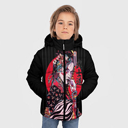 Куртка зимняя для мальчика Гейша, цвет: 3D-светло-серый — фото 2