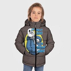 Куртка зимняя для мальчика Holy Crap, цвет: 3D-черный — фото 2