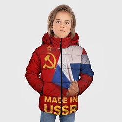 Куртка зимняя для мальчика MADE IN USSR, цвет: 3D-красный — фото 2