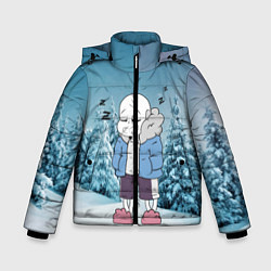 Куртка зимняя для мальчика Sans Winter, цвет: 3D-черный