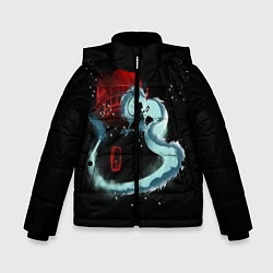 Куртка зимняя для мальчика Унесенные Призраками, цвет: 3D-черный