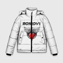 Куртка зимняя для мальчика Bon Jovi, цвет: 3D-черный