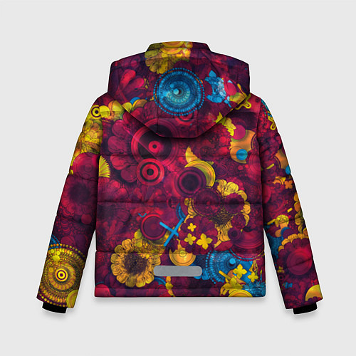 Зимняя куртка для мальчика CS GO Абстракция / 3D-Красный – фото 2