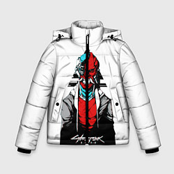 Куртка зимняя для мальчика Cyberpubk 2077, цвет: 3D-черный