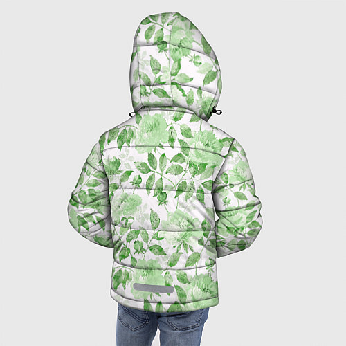 Зимняя куртка для мальчика Пышная растительность / 3D-Светло-серый – фото 4