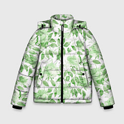 Куртка зимняя для мальчика Пышная растительность, цвет: 3D-светло-серый