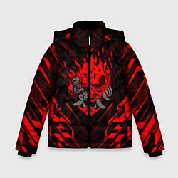 Куртка зимняя для мальчика CYBERPUNK 2077, цвет: 3D-светло-серый