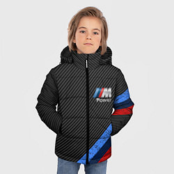 Куртка зимняя для мальчика BMW КАРБОН, цвет: 3D-черный — фото 2