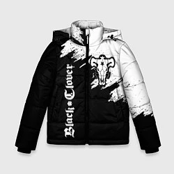 Куртка зимняя для мальчика ЧЁРНЫЙ КЛЕВЕР, цвет: 3D-светло-серый