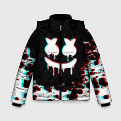 Куртка зимняя для мальчика MARSHMELLO GLITCH, цвет: 3D-черный