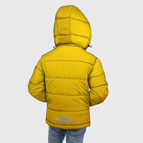 Зимняя куртка для мальчика BILLIE EILISH: Yellow Girl / 3D-Светло-серый – фото 4