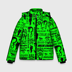Куртка зимняя для мальчика Billie Eilish: Bad Guy, цвет: 3D-черный