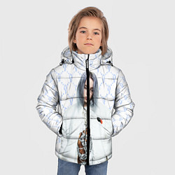 Куртка зимняя для мальчика BILLIE EILISH: White Fashion, цвет: 3D-черный — фото 2
