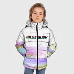 Куртка зимняя для мальчика BILLIE EILISH: White Glitch, цвет: 3D-черный — фото 2