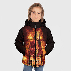 Куртка зимняя для мальчика All The Good Girls Go To Hell, цвет: 3D-черный — фото 2