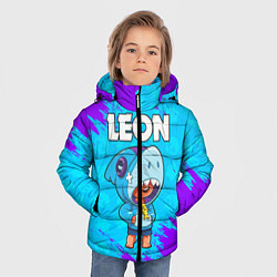 Куртка зимняя для мальчика BRAWL STARS LEON SHARK, цвет: 3D-красный — фото 2