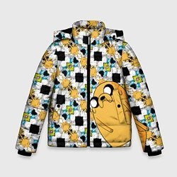 Куртка зимняя для мальчика Jake Adventure Time, цвет: 3D-светло-серый