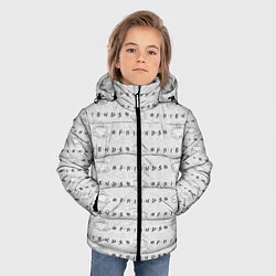 Куртка зимняя для мальчика Друзья, цвет: 3D-светло-серый — фото 2
