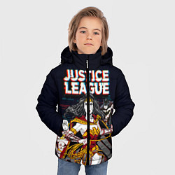 Куртка зимняя для мальчика Justice League, цвет: 3D-светло-серый — фото 2