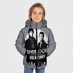Куртка зимняя для мальчика Sherlock Holmesboy, цвет: 3D-черный — фото 2