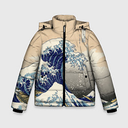 Зимняя куртка для мальчика Kanagawa Wave Art