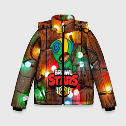 Куртка зимняя для мальчика BRAWL STARS НОВОГОДНИЙ, цвет: 3D-светло-серый