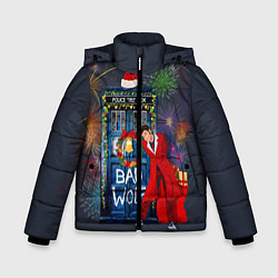 Куртка зимняя для мальчика Doctor Who, цвет: 3D-красный