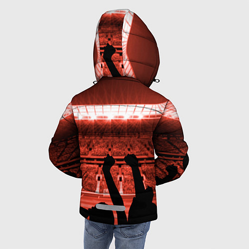 Зимняя куртка для мальчика Manchester United / 3D-Светло-серый – фото 4