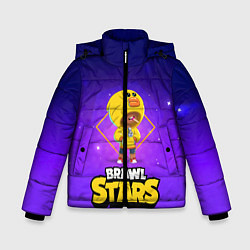 Куртка зимняя для мальчика Brawl Stars Leon, цвет: 3D-красный