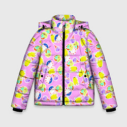 Куртка зимняя для мальчика Candy People, цвет: 3D-светло-серый