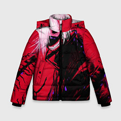 Куртка зимняя для мальчика Токийский Гуль, цвет: 3D-светло-серый