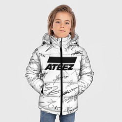Куртка зимняя для мальчика ATEEZ АВТОГРАФЫ, цвет: 3D-светло-серый — фото 2