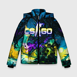 Куртка зимняя для мальчика CS GO, цвет: 3D-светло-серый