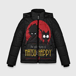 Куртка зимняя для мальчика Хвост Феи Natsu i Happy, цвет: 3D-черный