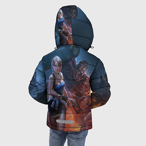 Зимняя куртка для мальчика RESIDENT EVIL 3 / 3D-Светло-серый – фото 4
