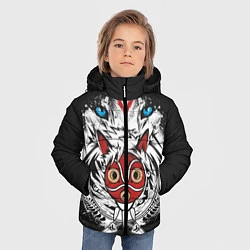 Куртка зимняя для мальчика Принцесса Мононоке, цвет: 3D-светло-серый — фото 2