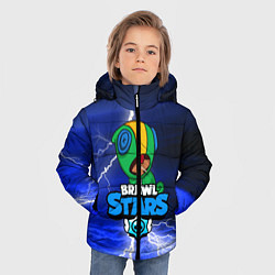 Куртка зимняя для мальчика BRAWL STARS LEON STORM, цвет: 3D-черный — фото 2