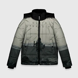 Куртка зимняя для мальчика Death stranding, цвет: 3D-светло-серый