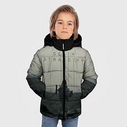 Куртка зимняя для мальчика Death stranding, цвет: 3D-светло-серый — фото 2