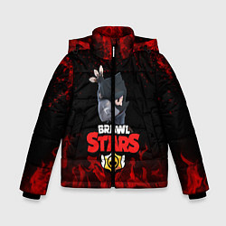 Куртка зимняя для мальчика BRAWL STARS CROW, цвет: 3D-красный