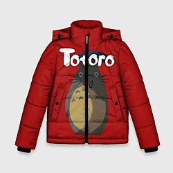 Куртка зимняя для мальчика Totoro, цвет: 3D-черный
