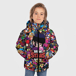 Куртка зимняя для мальчика BRAWL STARS BIB, цвет: 3D-черный — фото 2