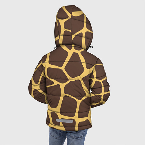 Зимняя куртка для мальчика Окрас жирафа / 3D-Светло-серый – фото 4