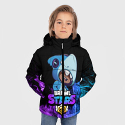 Куртка зимняя для мальчика Brawl Stars LEON SHARK, цвет: 3D-черный — фото 2